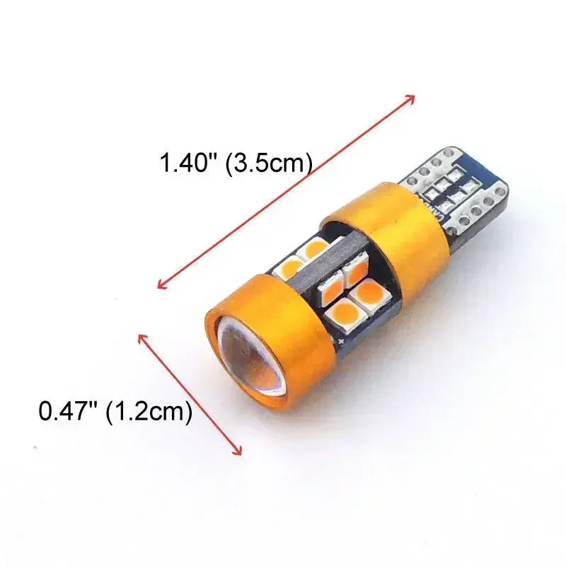 T10 194 168 LED Parking/Signal Bulb — Amber 19SMD
