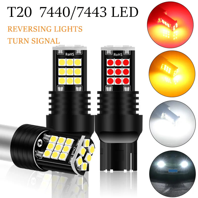 T20 7440 / 7443 LED Turn Signal & Brake Bulb — 3030SMD