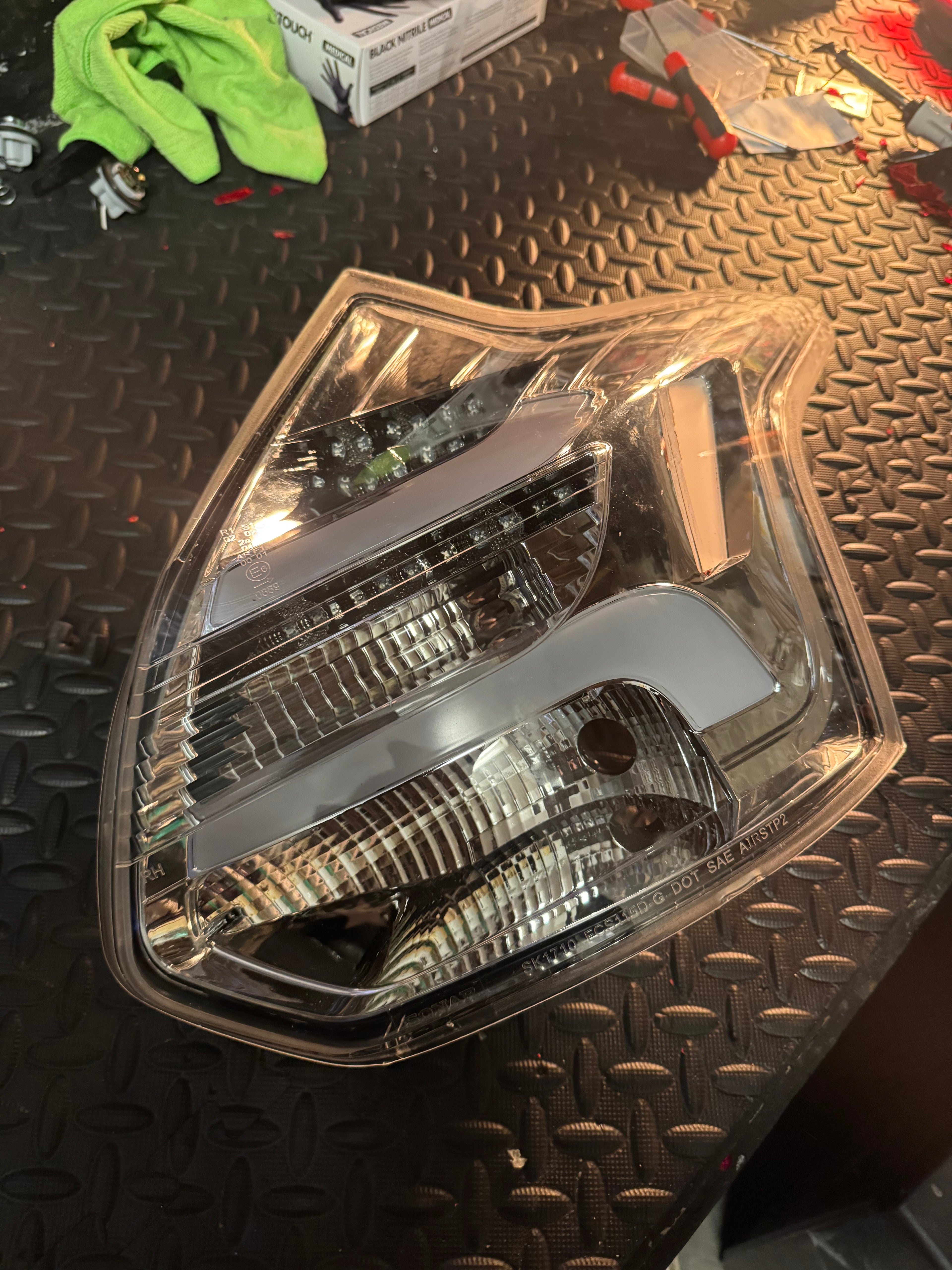 Ford Focus Mk3 Clear LED Tail Lights (2011-2014)