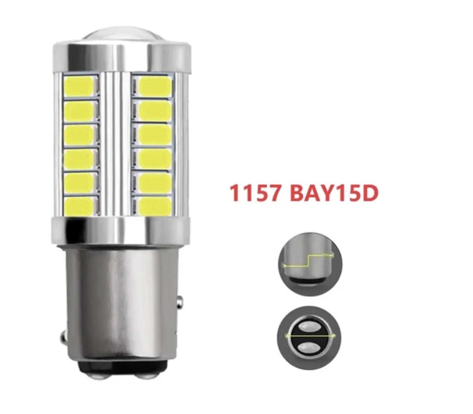 P21W / PY21W / 1156 LED Bulb — CANBUS 33SMD 12V