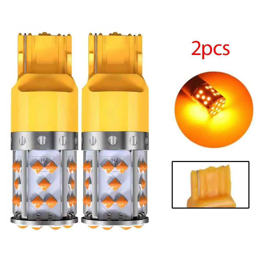 PY21W BAU15S 7507 LED Turn Signal Bulb — 35SMD Amber