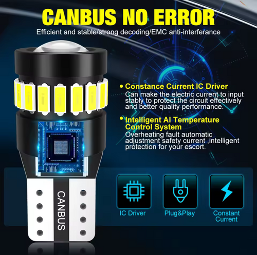 501 T10 LED Bulb — Bright White