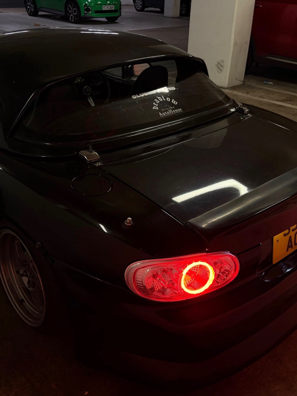 Mazda MX-5 MK2 Clear Tail Lights with LED RGB Halos