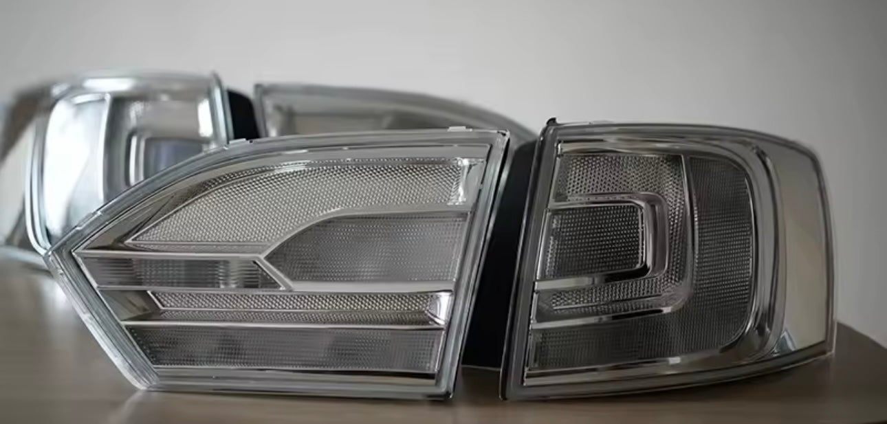 VW Jetta MK6 Clear Tail Lights (2012–2014)