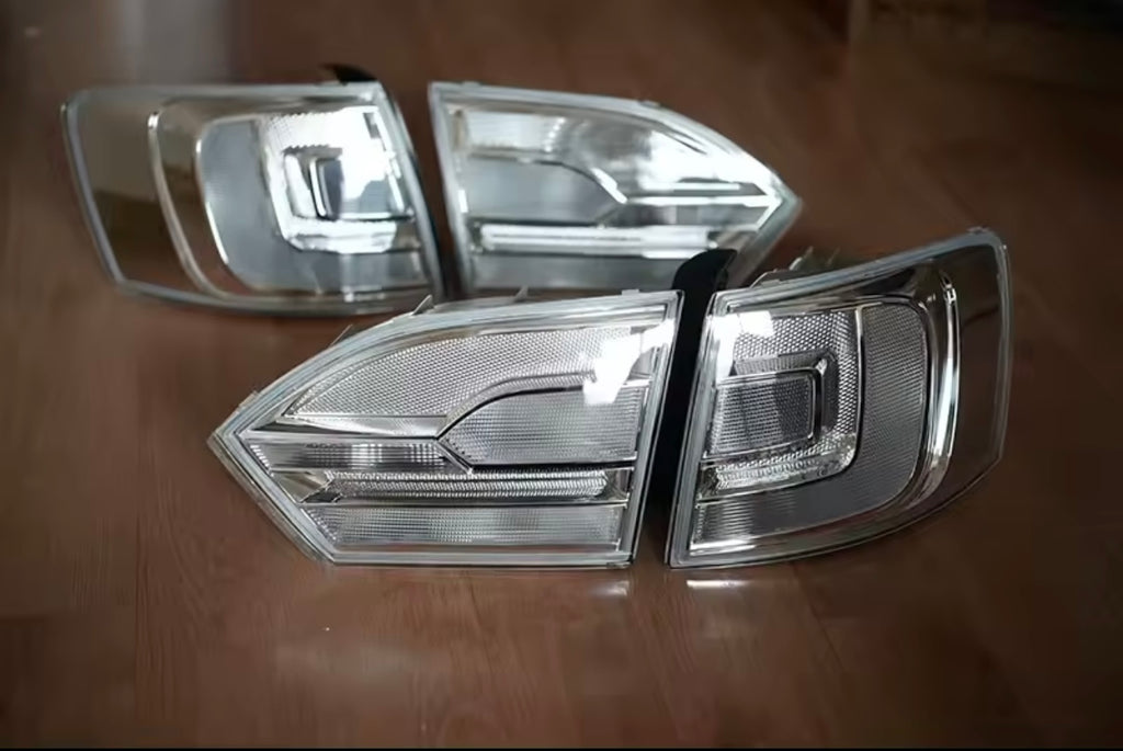 VW Jetta MK6 Clear Tail Lights (2012–2014)