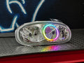 Mazda MX-5 MK2 Clear Tail Lights with LED RGB Halos