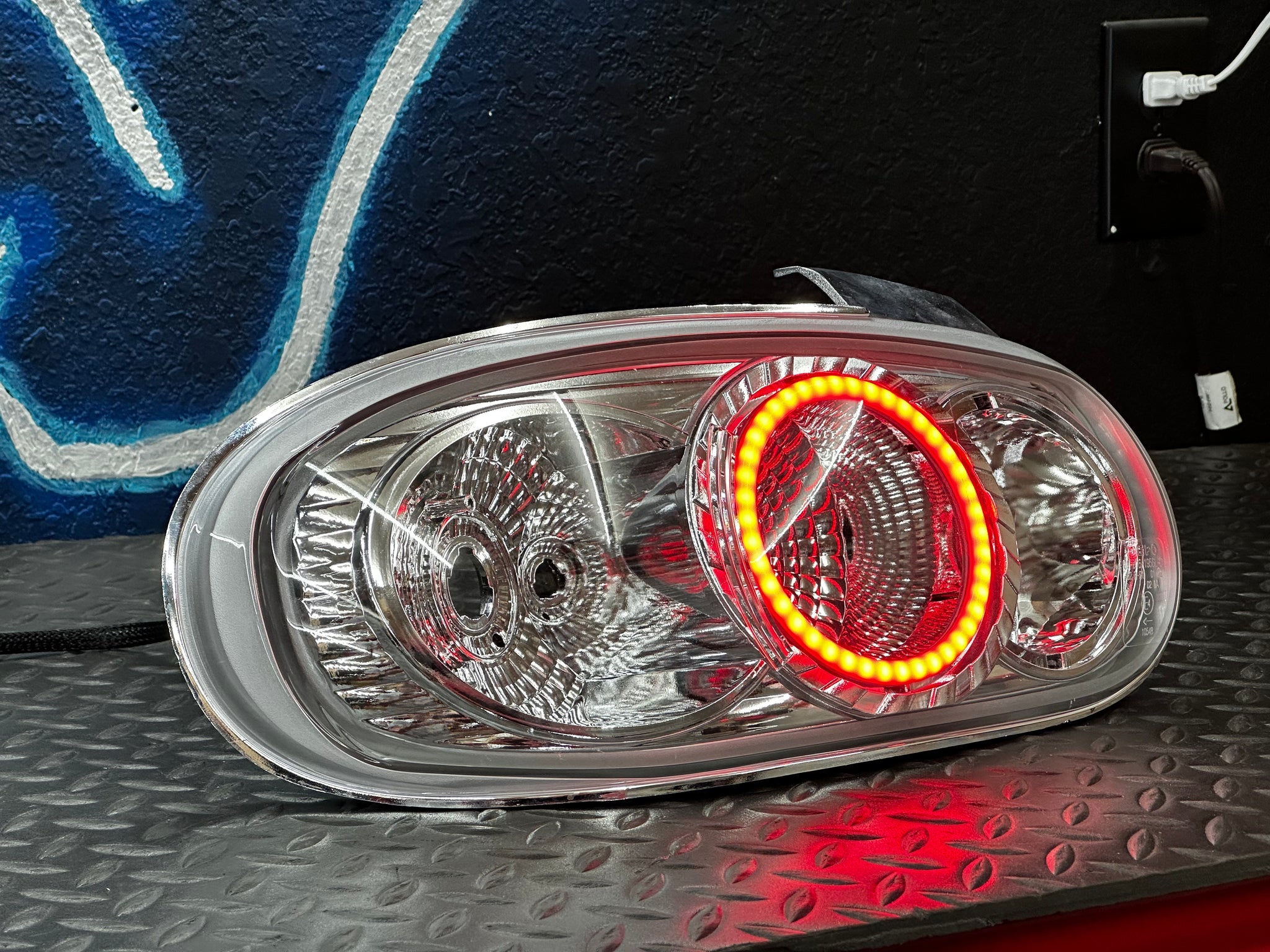 Mazda MX-5 MK2 Clear Tail Lights with LED Red Halos