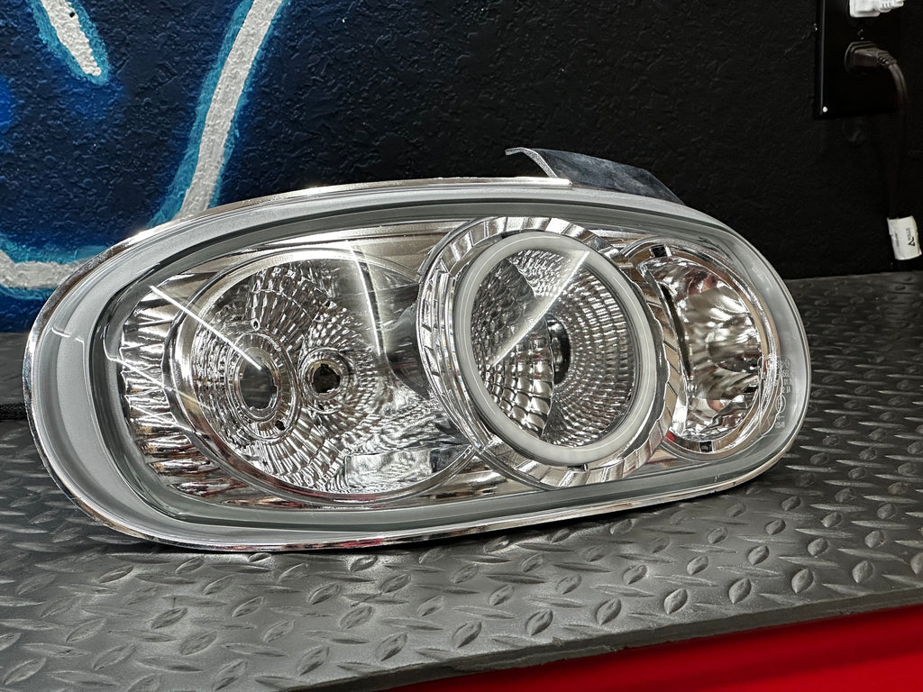 Mazda MX-5 MK2 Clear Tail Lights with LED RGB Halos