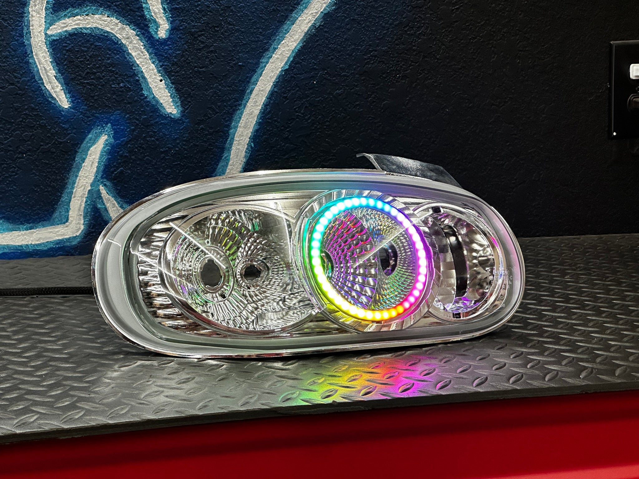 Mazda MX-5 MK2 Clear Tail Lights | LED RGB Halos | Tugz's Tails