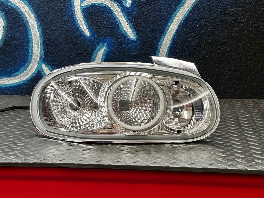 Mazda MX-5 MK2 Clear Tail Lights with LED RGB Halos