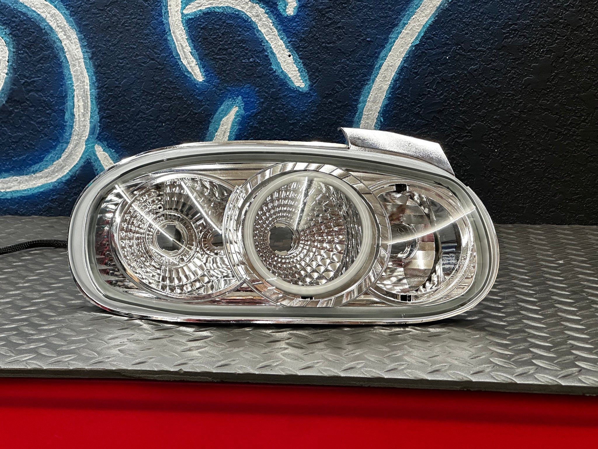 Mazda MX-5 MK2 Clear Tail Lights with LED RGB Halos