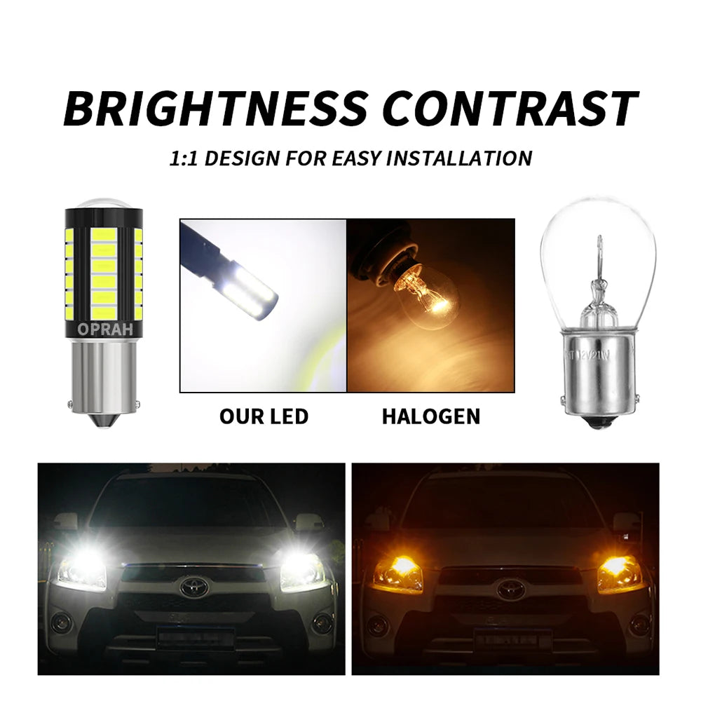 1156 / PY21W / BAY15D LED Bulb — CANBUS 5630SMD 12V/24V